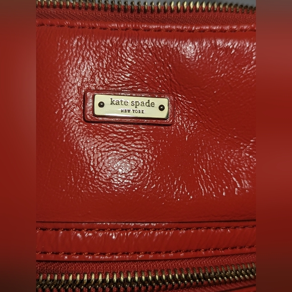 Kate Spade Coral Patent Leather Zip Hobo Bag - Picture 4 of 8